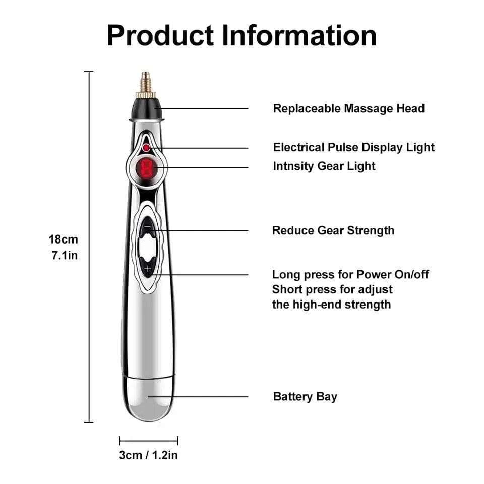 Smart Massager Pen, Acupuncture Pulse Meridian Massage Pen, Trigger Point Massager, Pain Relief Therapy Back Neck Face Beauty Roller, 3 Heads Meridian Pen, Electro Acupuncture Muscle Device Smart Massager Pen, Acupuncture Pulse Meridian Massage Pen, Trigger Point Massager, Pain Relief Therapy Back Neck Face Beauty Roller, 3 Heads Meridian Pen, Electro Acupuncture Muscle Device